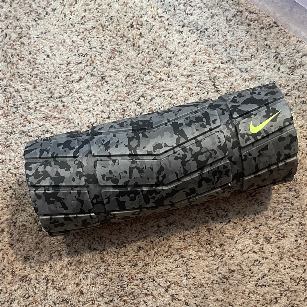 Nike Gray and Black Camouflage Recovery Foam Roller